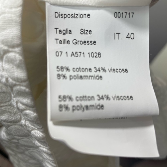 Piazza Sempione Italy Seersucker lined strapless cocktail dress - Picture 11 of 12